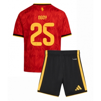 Billige Fotballdrakt Belgia Nathan Ngoy #25 Replika Hjemmedraktsett Barn VM 2026 Kortermet (med bukser)